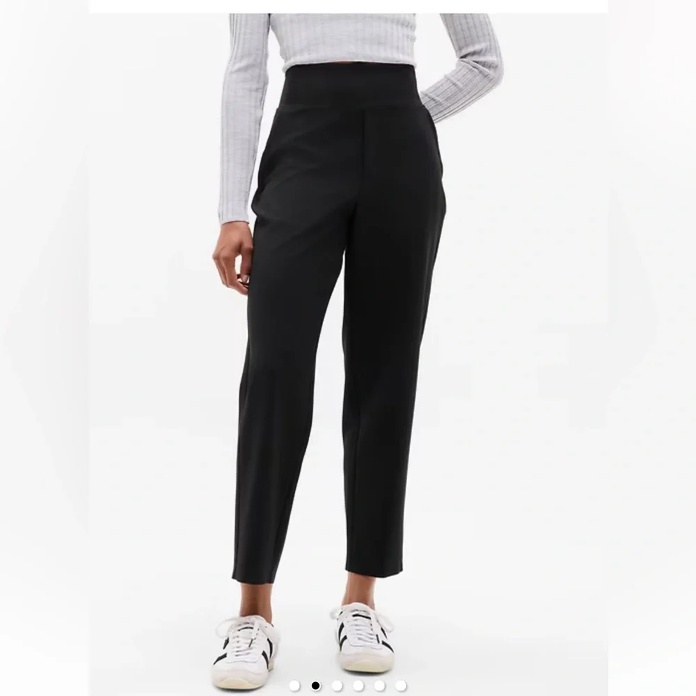 Athleta Black Slim Tailored High-Waist Pants